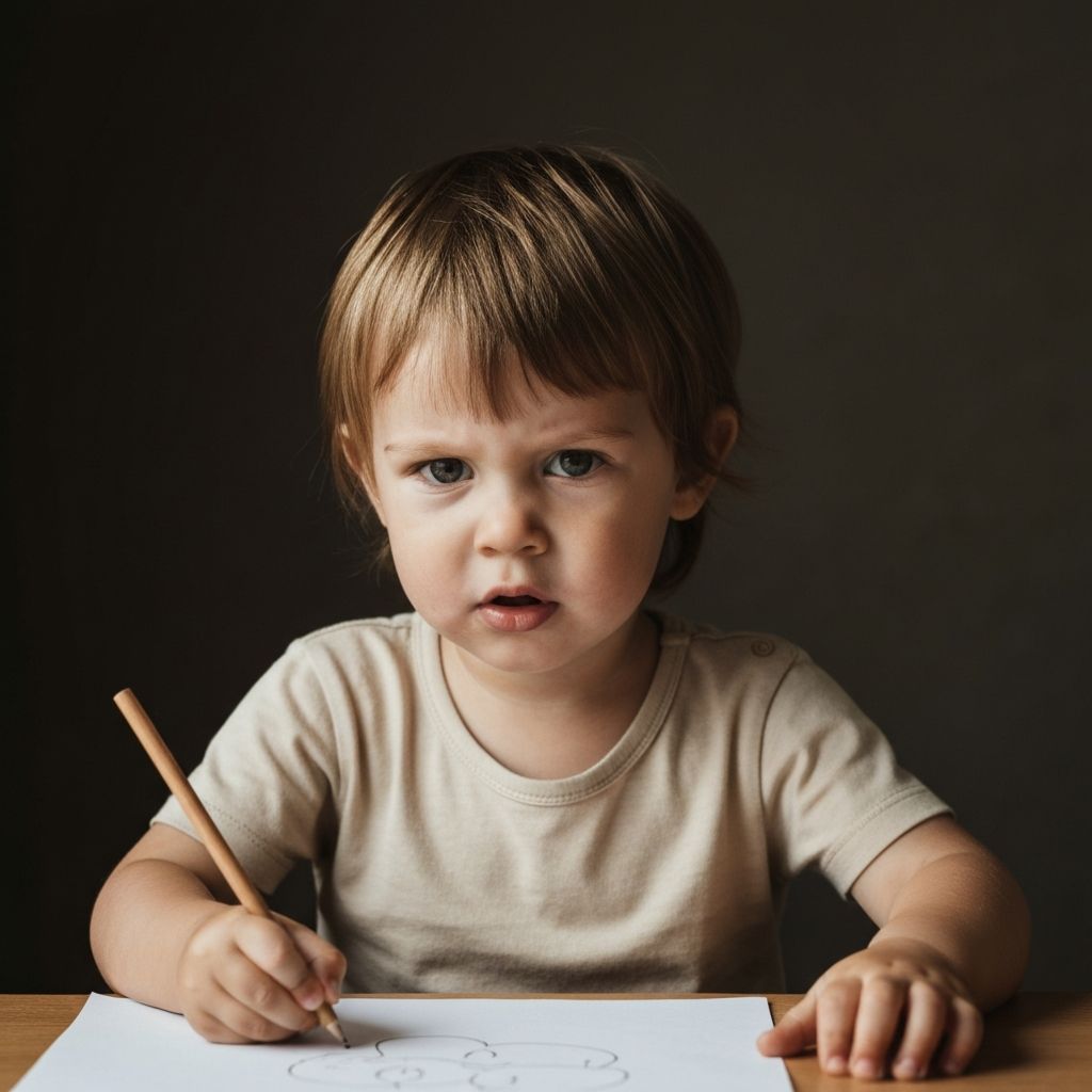 Child showing their unique personality